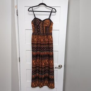 Band of Gypsies Women's Boho Wide Leg Jumpsuit